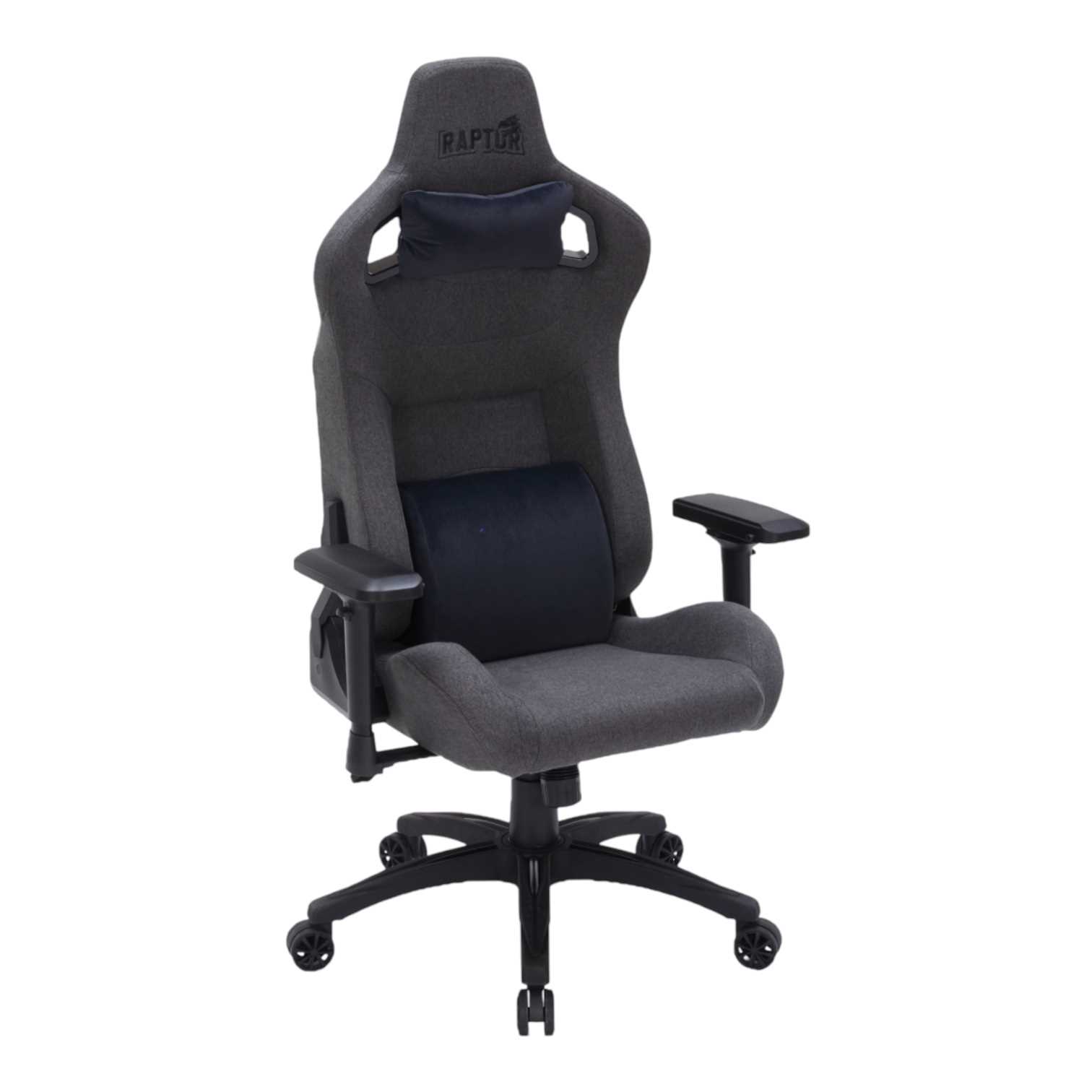 SILLA GAMER RAPTOR THRONE R20 TELA NEGRA