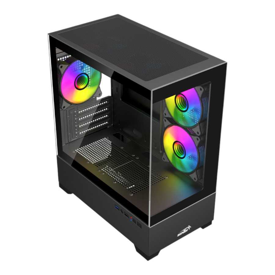 GABINETE SENTEY H30 6130-ARG 5 FAN BLACK