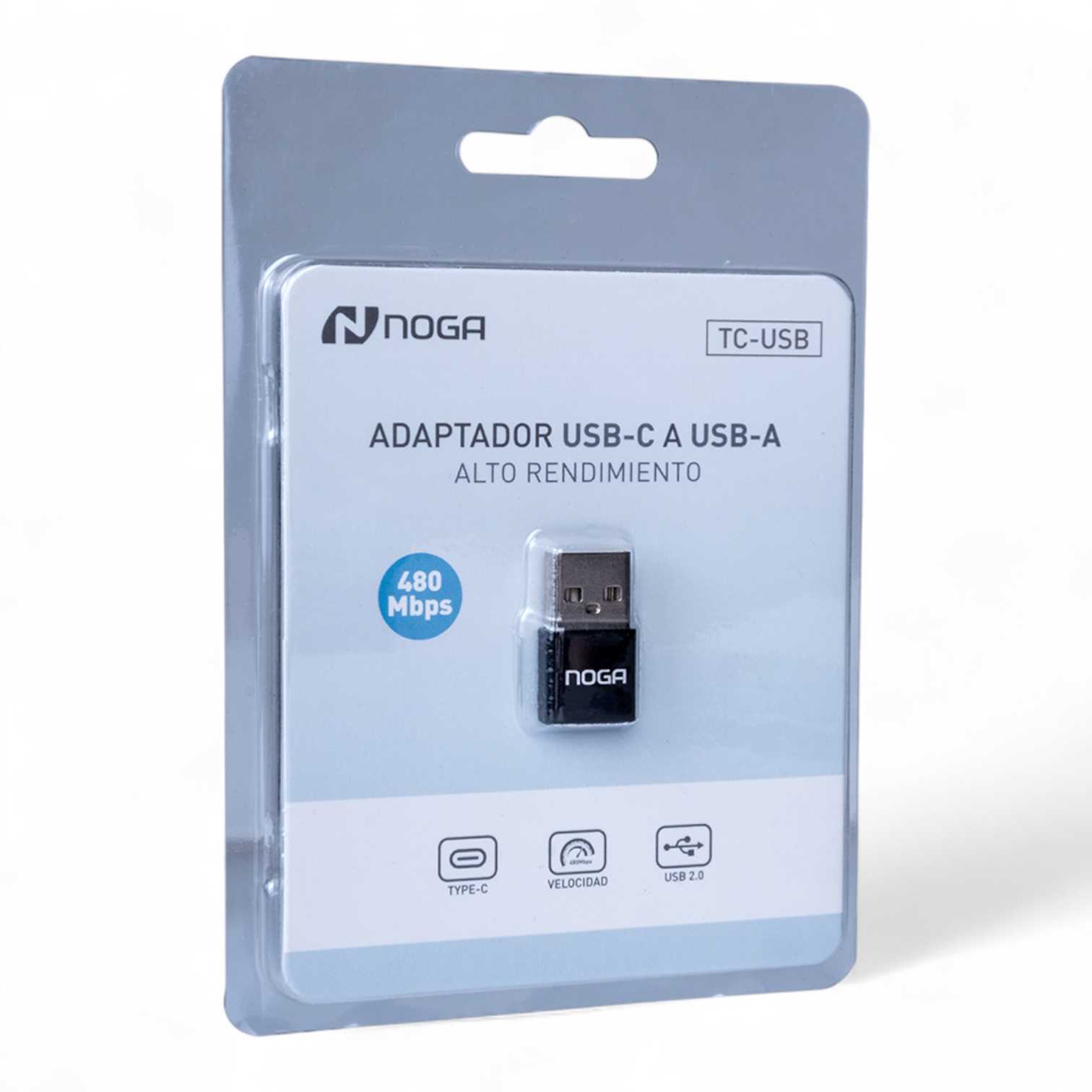 ADAPTADOR DE USB A 2.0 (M) A TIPO C HEMBRA NOGANET TC-USB