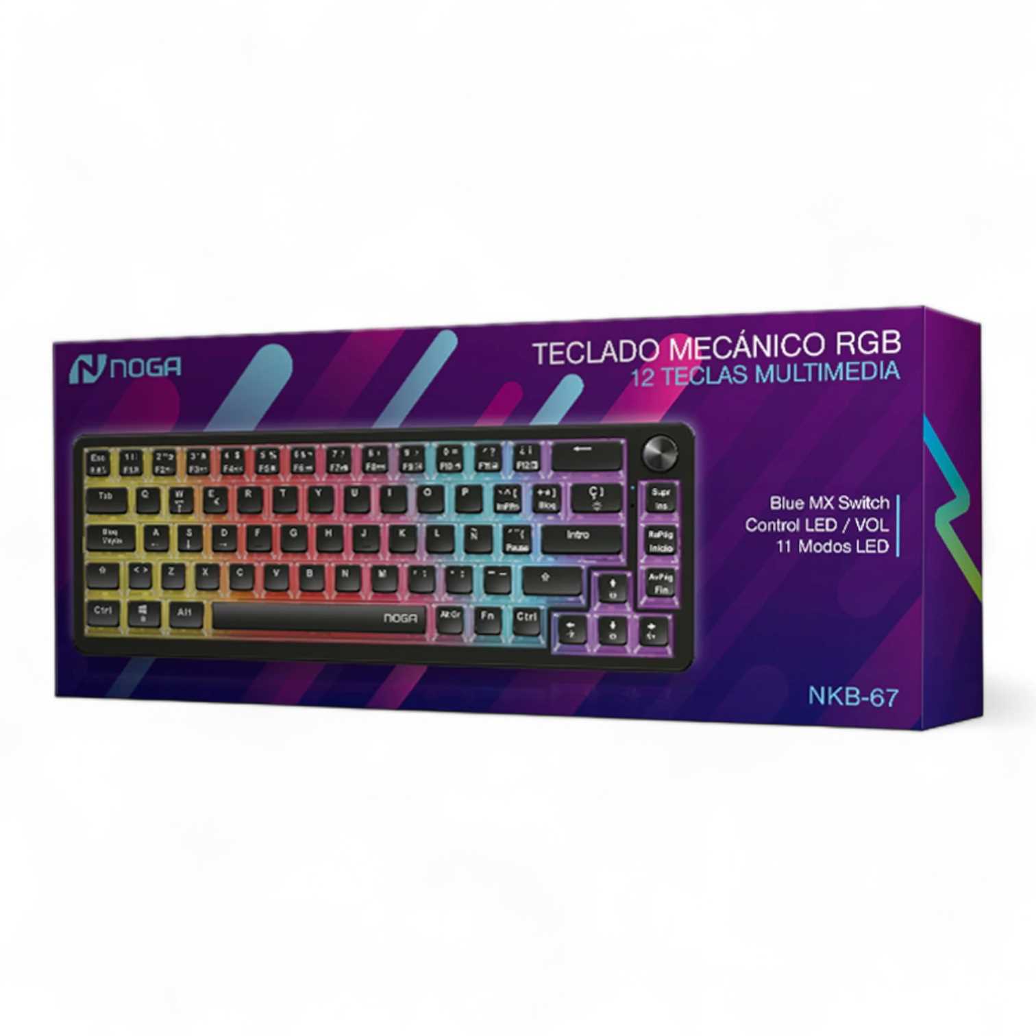 TECLADO NOGANET MECANICO 65% PUDDING CUPS NKB-67