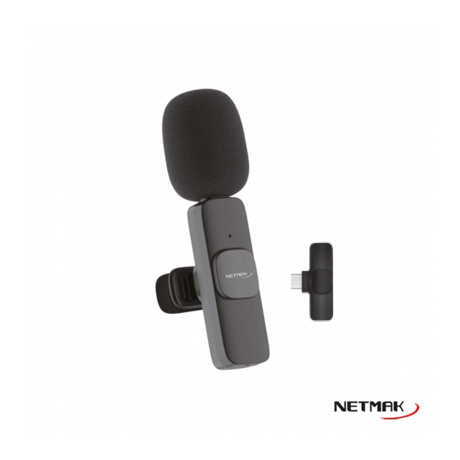 MICROFONO CORBATERO INALAMBRICO TIPO C NETMAK NM-MC10