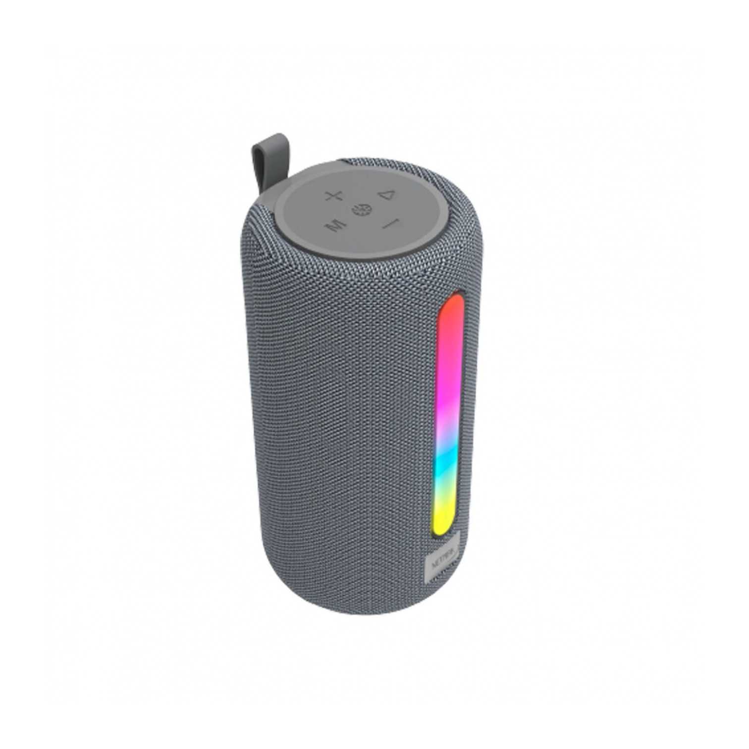 Parlante Bluetooth Muv Gris 5w con Luz Netmak (NM-MUV-G)