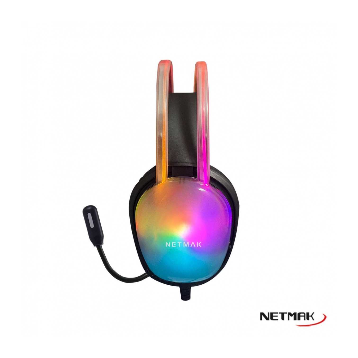 AURICULAR NETMAK VINCHA GAMER NM-N25 NEGRO