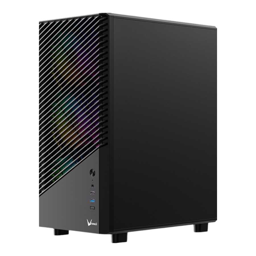 GABINETE FORMULA V MANA GEOMETRY BLACK (MID TOWER)