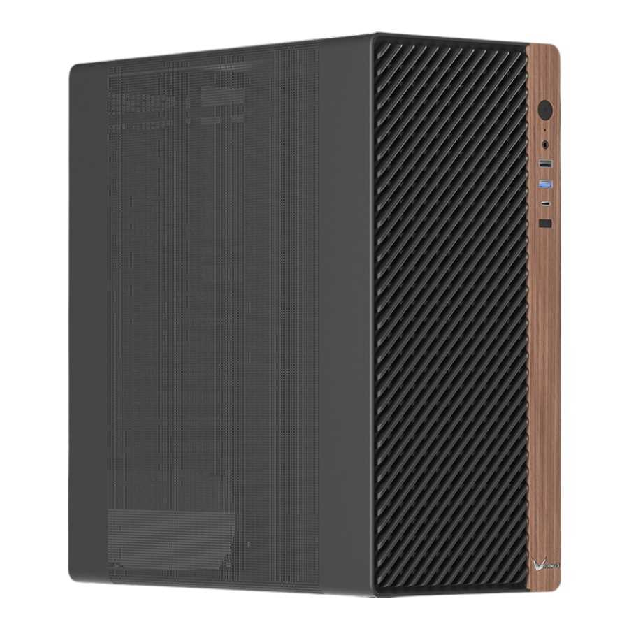 GABINETE FORMULA V TIMBERLINE T2 BLACK 4FAN ARGB (MID TOWER)