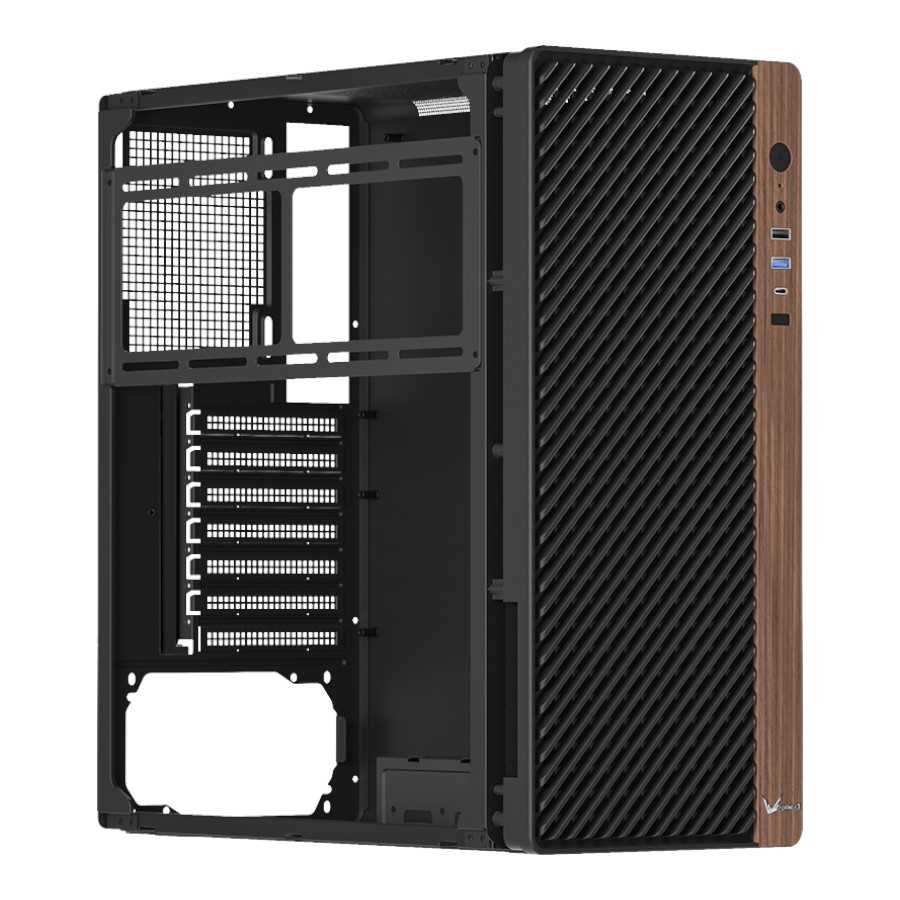 GABINETE FORMULA V TIMBERLINE T2 BLACK 4FAN ARGB (MID TOWER)