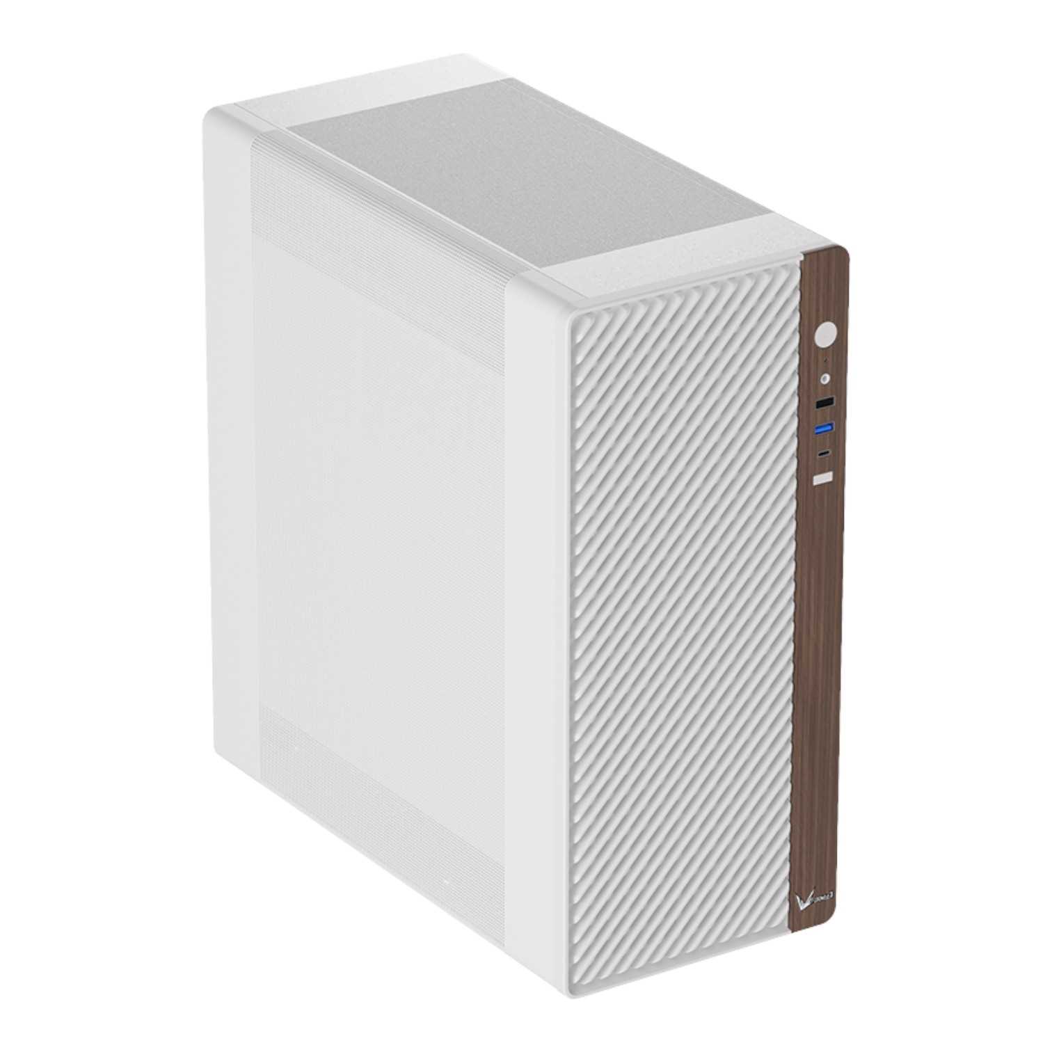 GABINETE FORMULA V TIMBERLINE T2 WHITE 4FAN ARGB (MID TOWER)