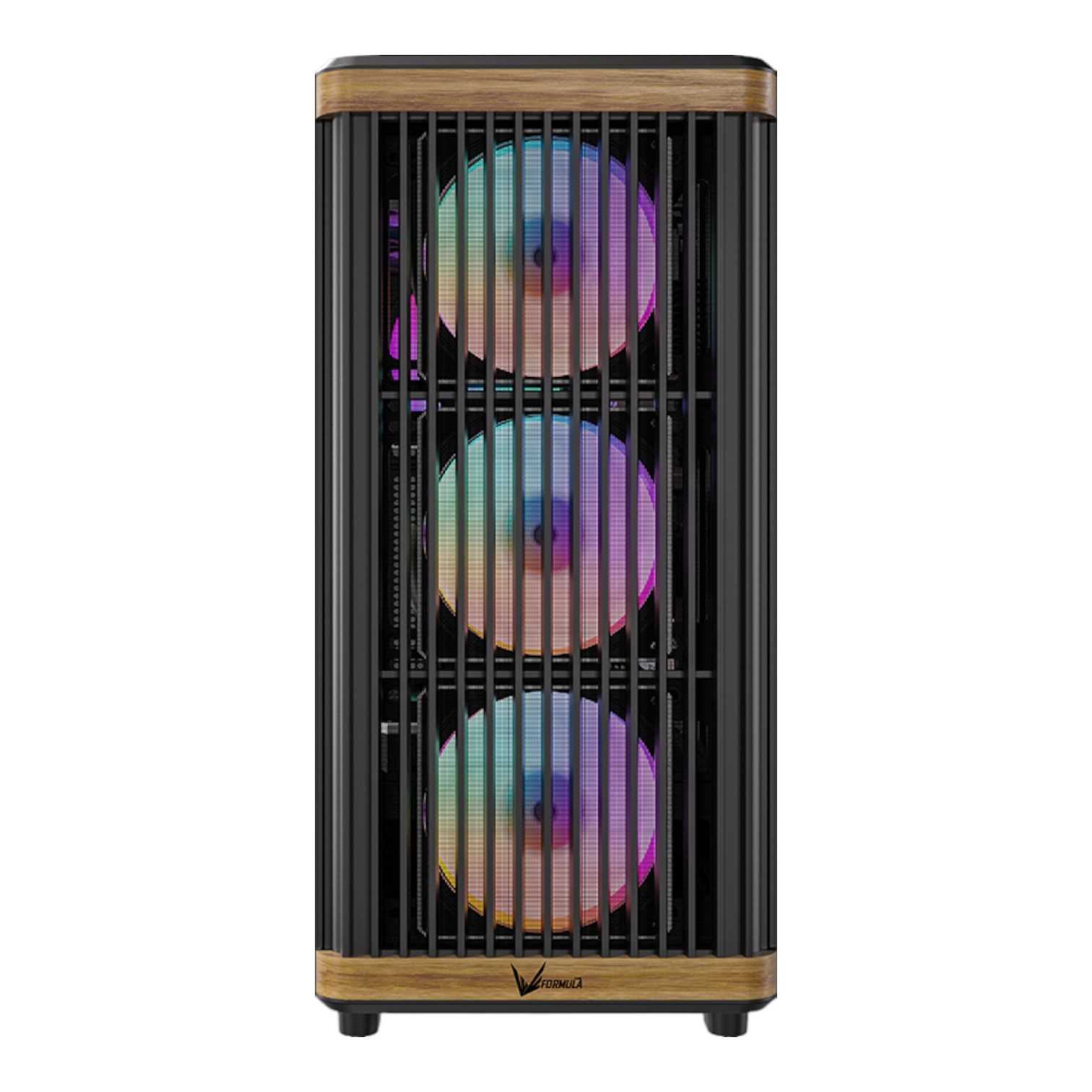 GABINETE FORMULA V TIMBERLINE T1 BLACK 4FAN ARGB (MID TOWER)