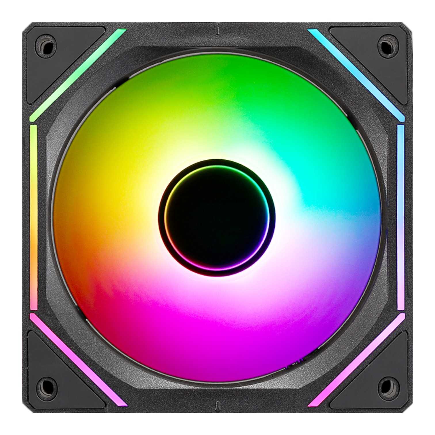 COOLER VENTILADOR FORMULA V AIR BRIDGE BLACK ARGB (12CM, ARGB, PACK X 3)