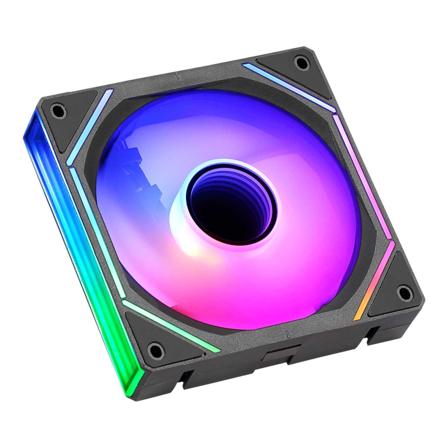 COOLER VENTILADOR FORMULA V AIR BRIDGE BLACK ARGB (12CM, ARGB, PACK X 3)