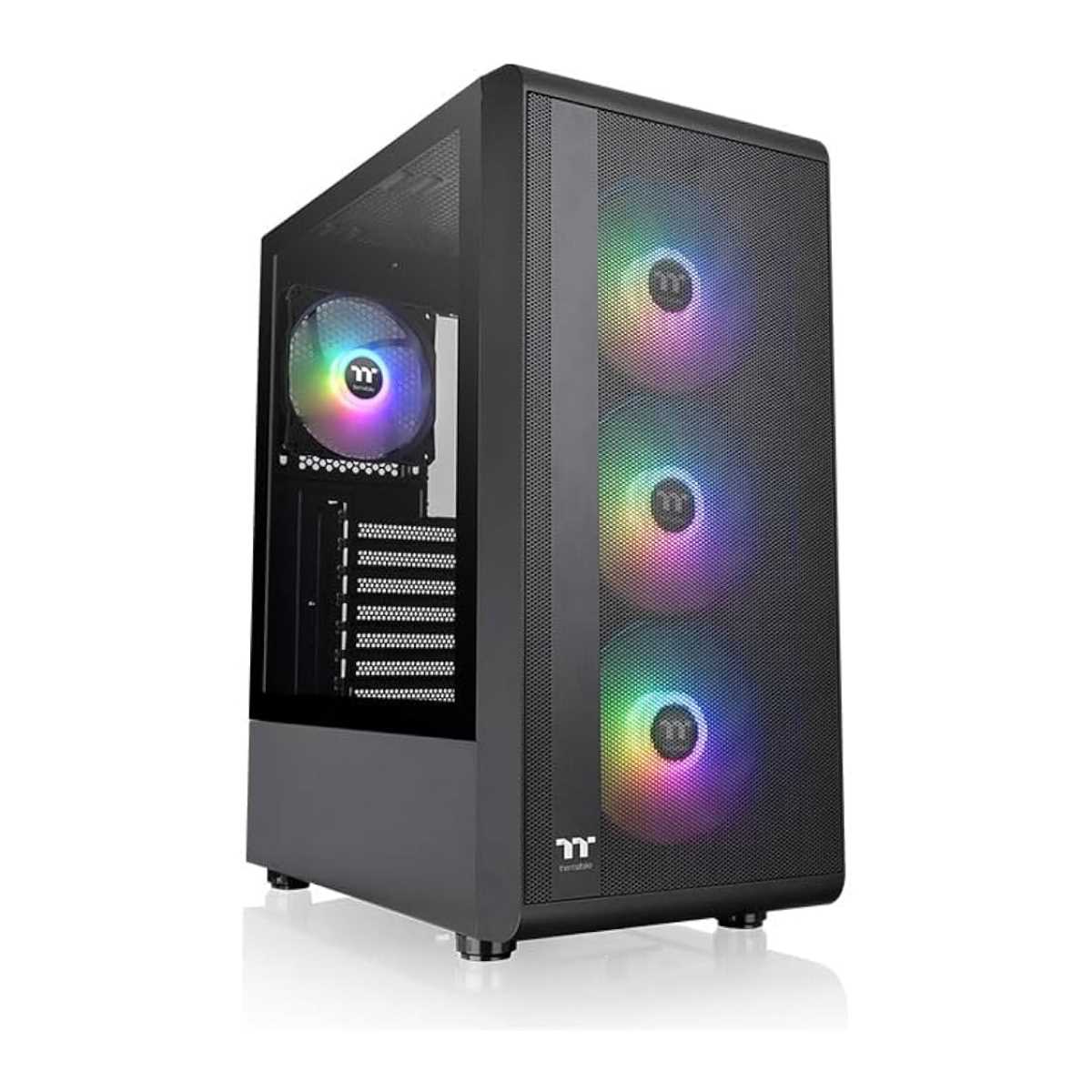 GABINETE TT S200 MID-TOWER TG FAN ARGB X4 BLACK
