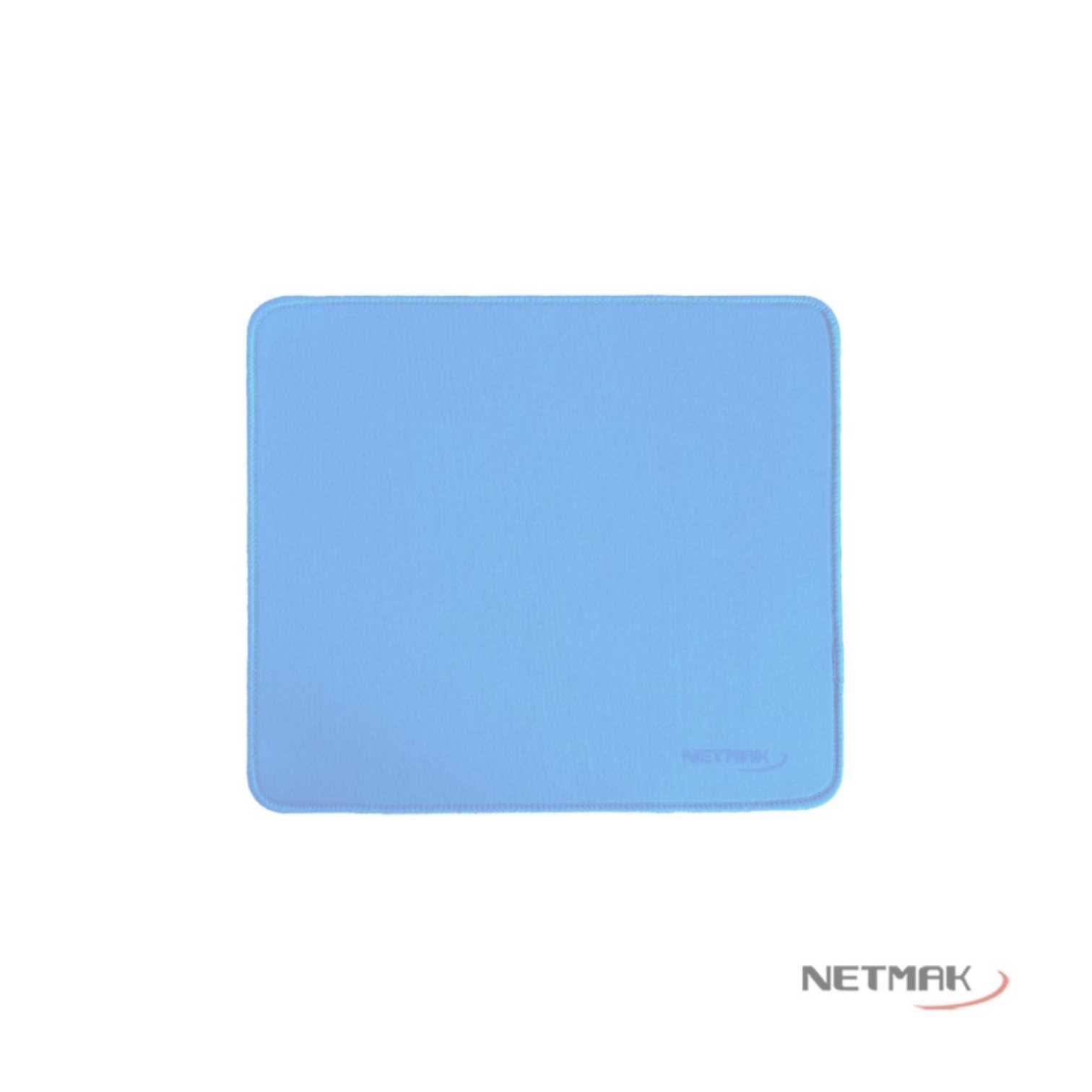 PAD MOUSE NETMAK LISO BORDADO AZUL 20X20CM NM-PAD2