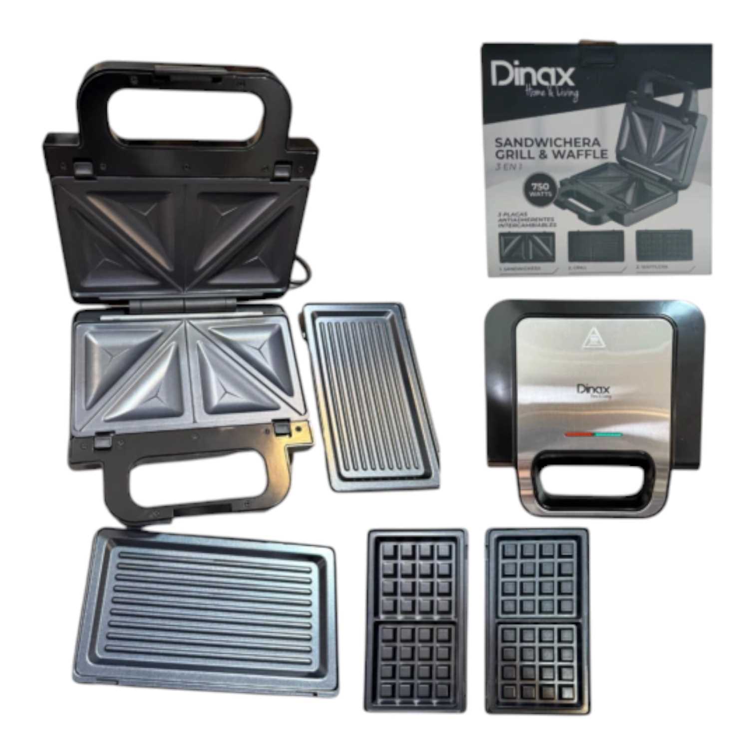 SANDWICHERA DINAX 3 EN 1 SANSM750M3N101