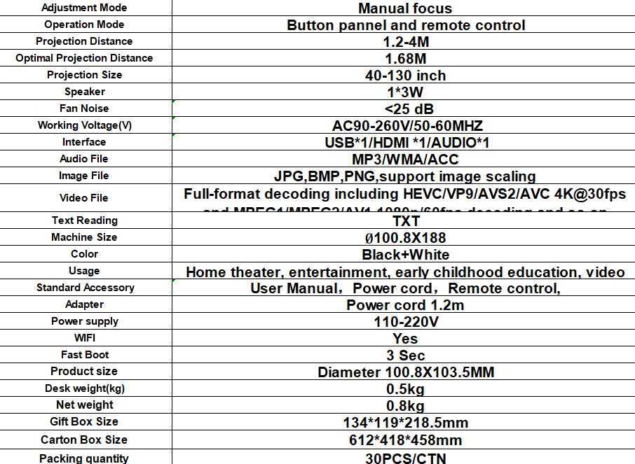 PROYECTOR DINAX ANDROID 1G/8G FHD WIFI/BLUETHOOT