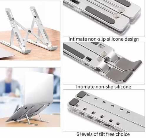 SOPORTE NOTEBOOK PLEGABLE FULL ALUMINIO HO-1025