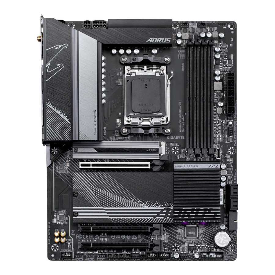 PLACA MADRE GIGABYTE B650 AORUS ELITE AX V2 WIFI AM5 DDR5