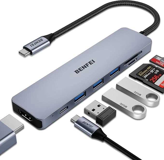 HUB TIPO C A USB 3.0 4 PUERTOS SEISA BF-307