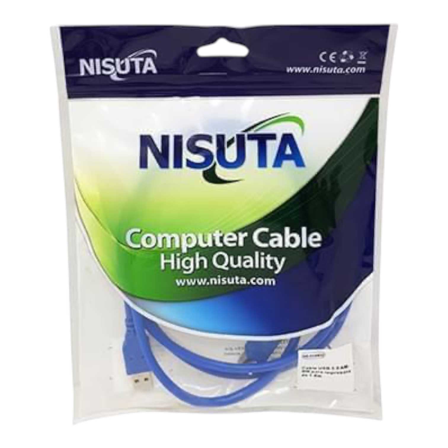CABLE USB AM/BM 3.0 1.8M NISUTA C/FILTRO NSCUSB32 P/DISCOS