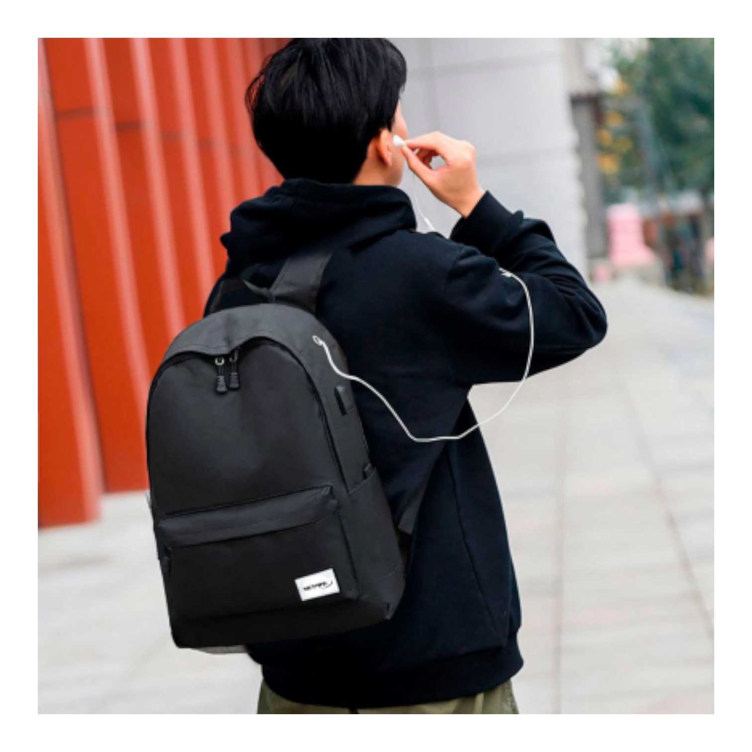 MOCHILA URBANA NETMAK NM-MCH12 NEGRO