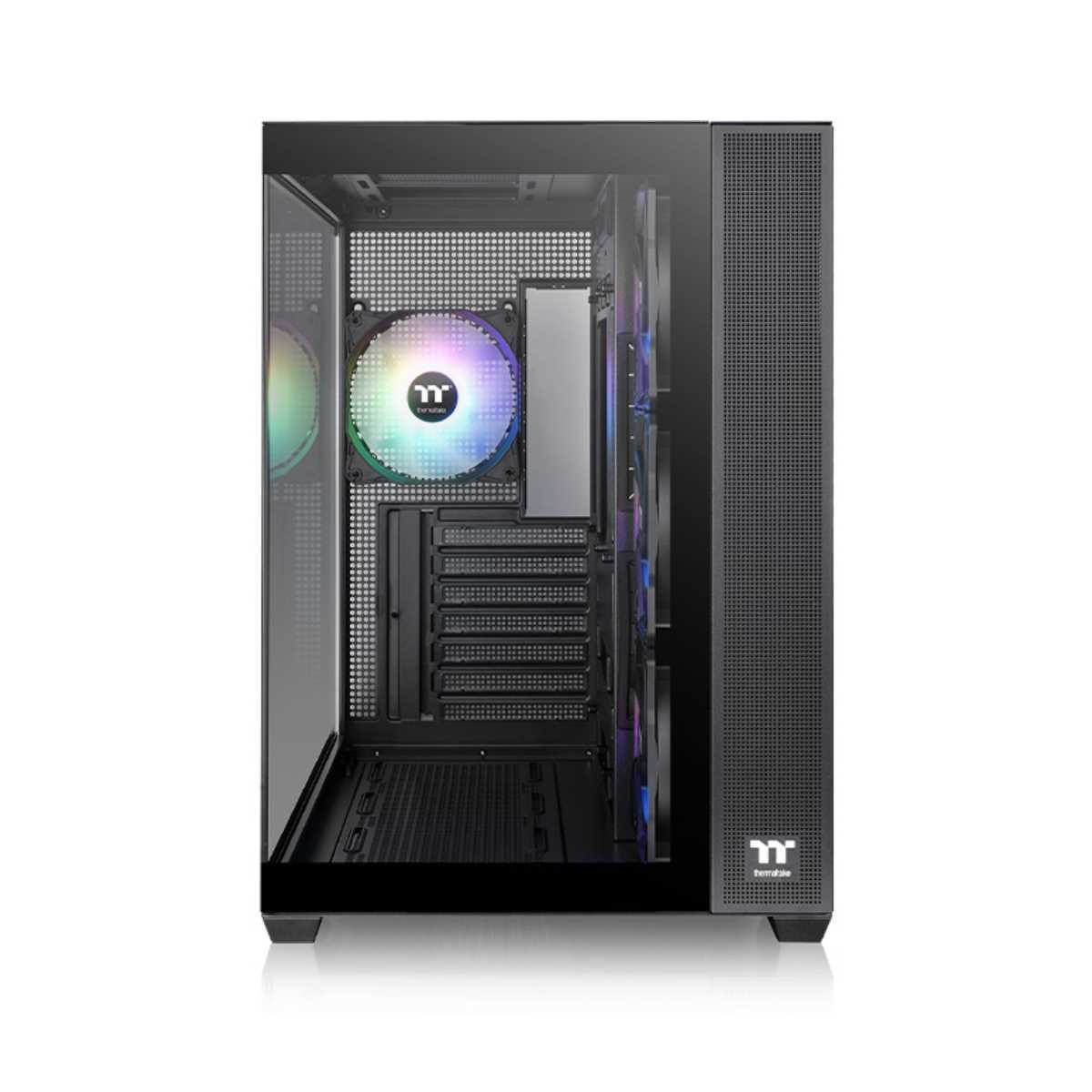 GABINETE THERMALTAKE 380 TG MID-TOWER X2 FAN ARGB X4 BLACK