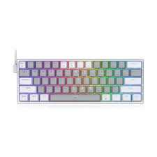 TECLADO REDRAGON K617CT-RGB 60% FIZZ GREY/WHITE