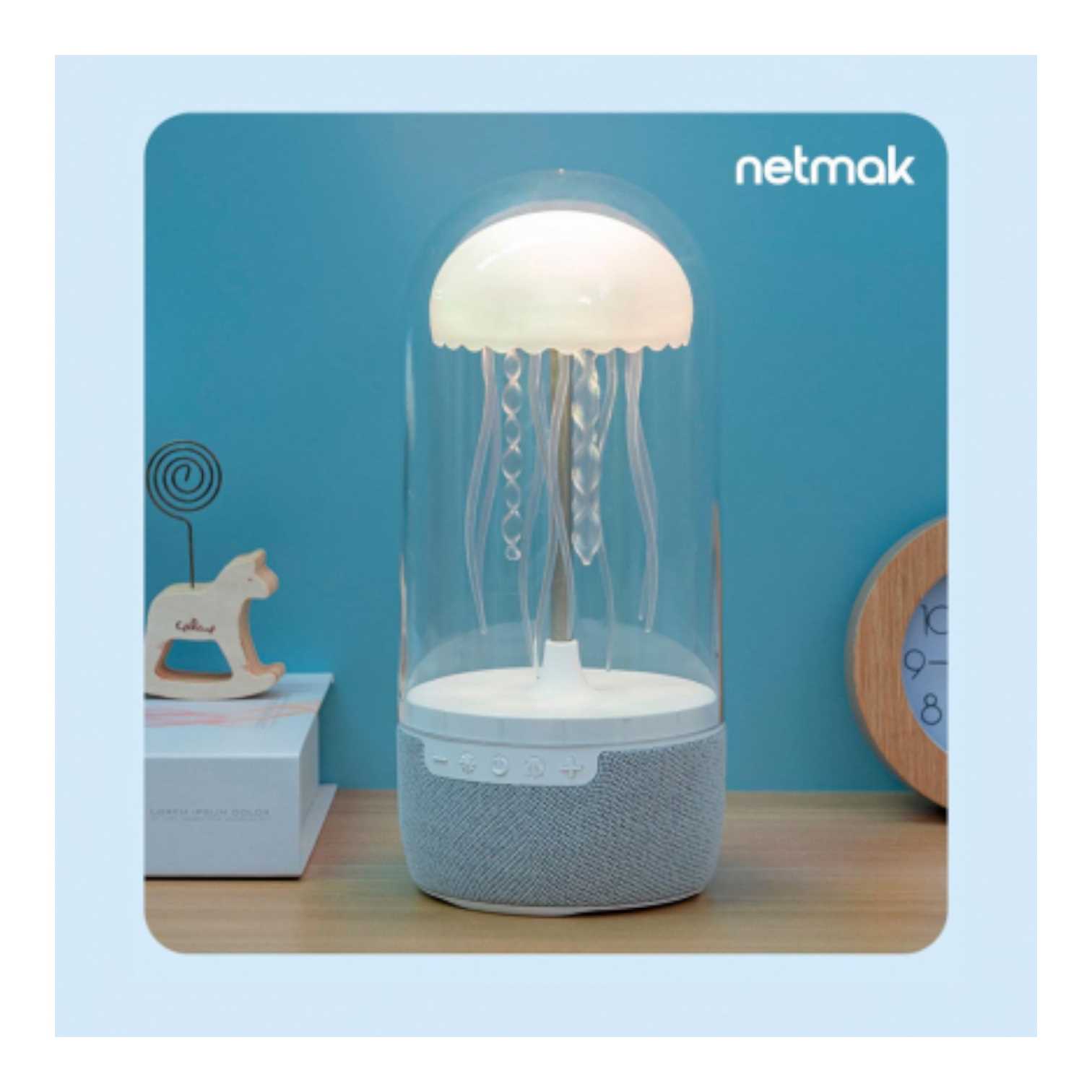 PARLANTE BLUETOOTH NETMAK NM-MEDUZA (VELADOR)