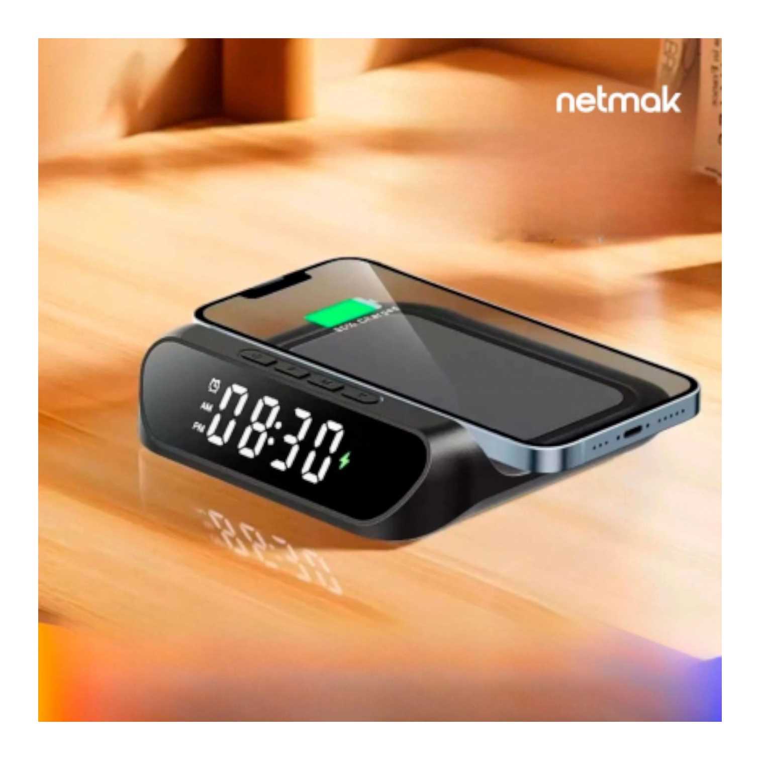 RELOJ DESPERTADOR DIGITAL NETMAK NM-RD11