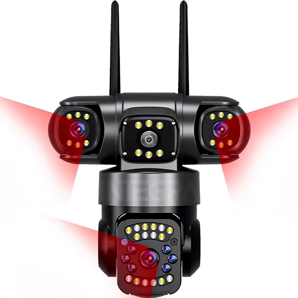 CAMARA IP WIFI 360 GRADOS DINAX SMQ11 TRIPLE 6MPX