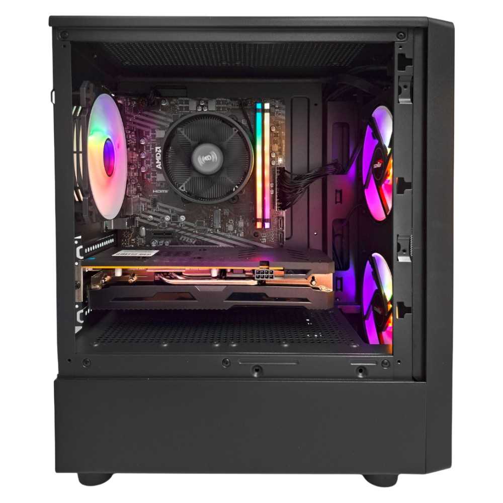 GABINETE SENTEY M12 BLACK 3FAN ARGB MESH