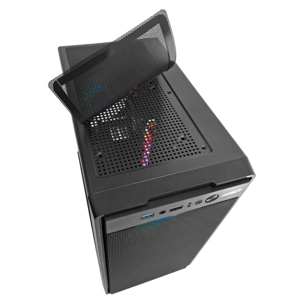 GABINETE SENTEY M12 BLACK 3FAN ARGB MESH