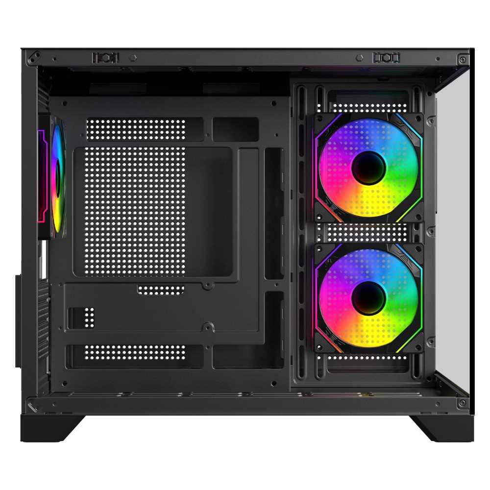 GABINETE SENTEY A20 PWM 3FAN ARGB BLACK LATERAL TG MESH FRONT