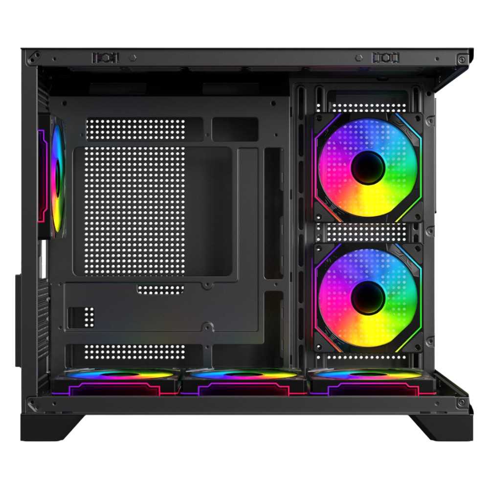 GABINETE SENTEY A20 PRO 6FAN ARGB BLACK LATERAL Y FRONT TG