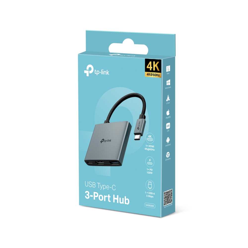 HUB TIPO C MULTIPUERTO UH3020C TP-LINK (3 EN 1)