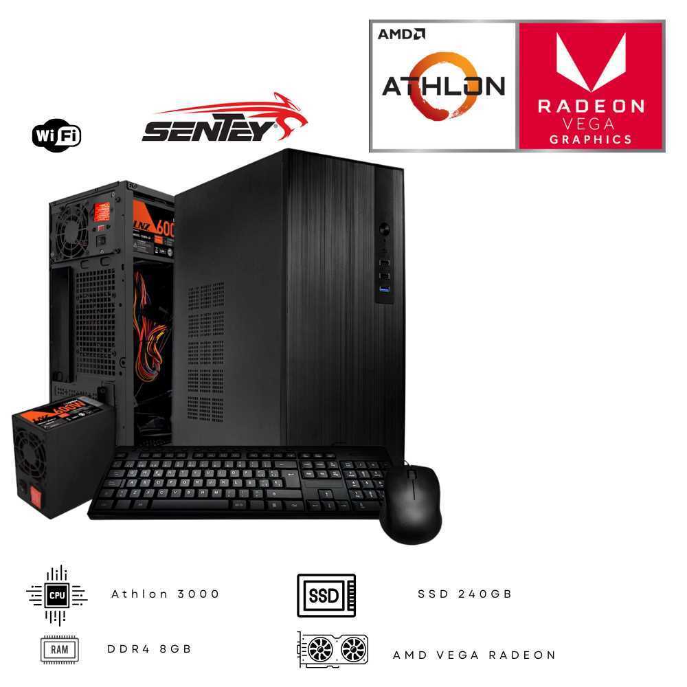 PC AMD ATHLON 3000 WIFI TM40 (8GB DDR4/M.2 GEN3 240GB/HDMI OUT)