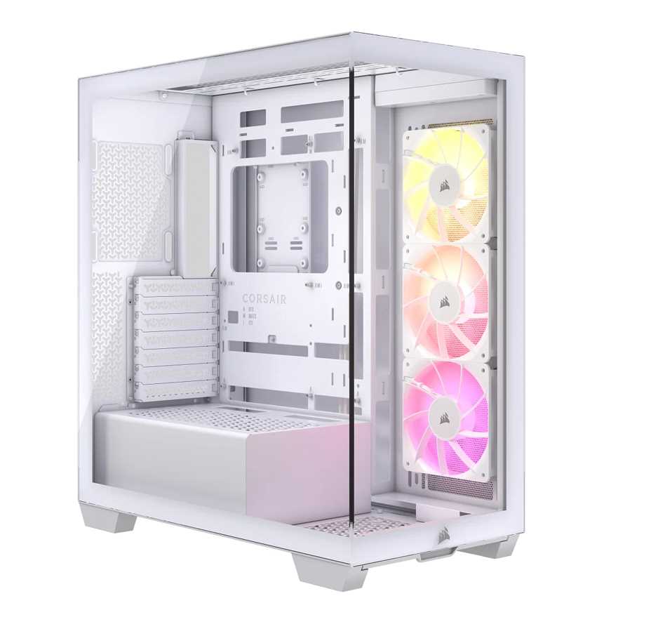 GABINETE CORSAIR 3500X TG MID-TOWER 3XFAN WHITE