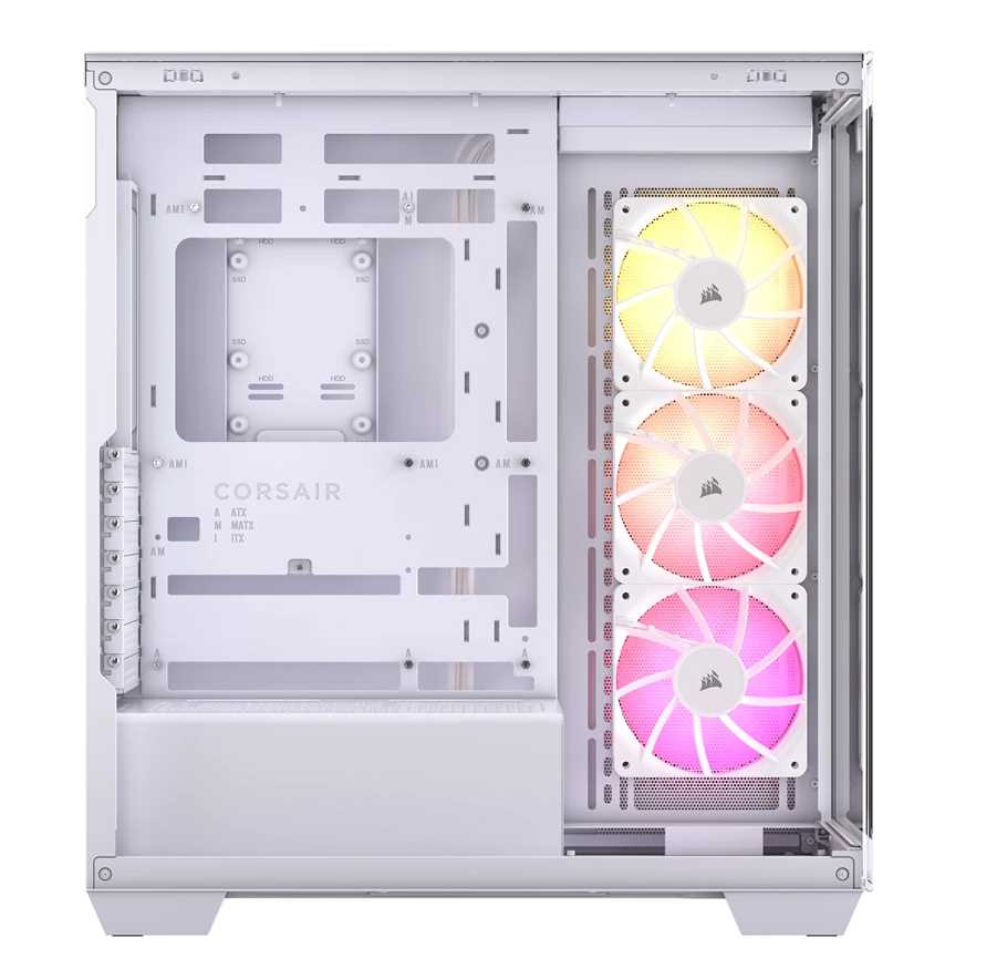 GABINETE CORSAIR 3500X TG MID-TOWER 3XFAN WHITE