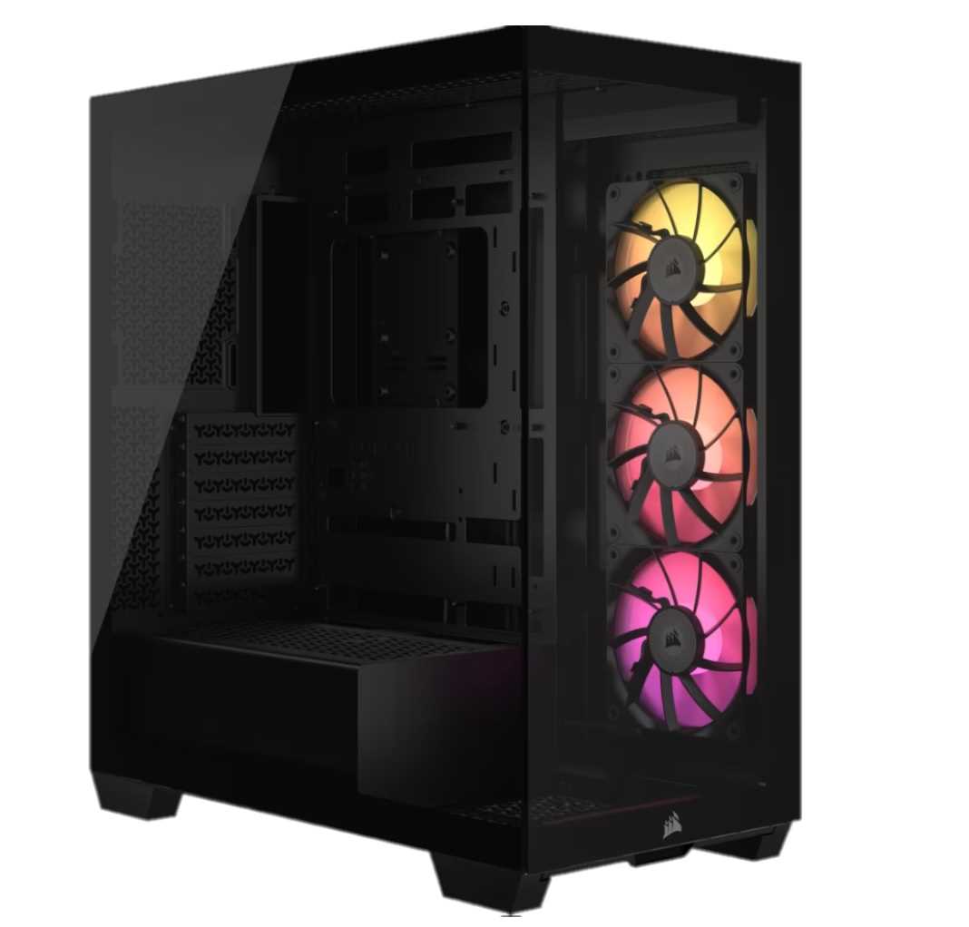 GABINETE CORSAIR ICUE 3500X TG MID-TOWER ICUE X3  BLACK
