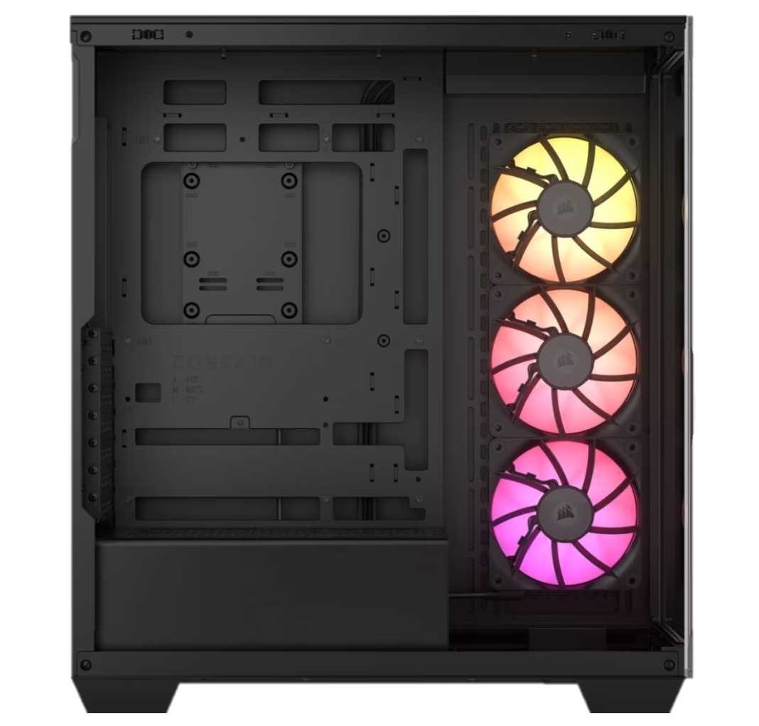 GABINETE CORSAIR ICUE 3500X TG MID-TOWER ICUE X3  BLACK