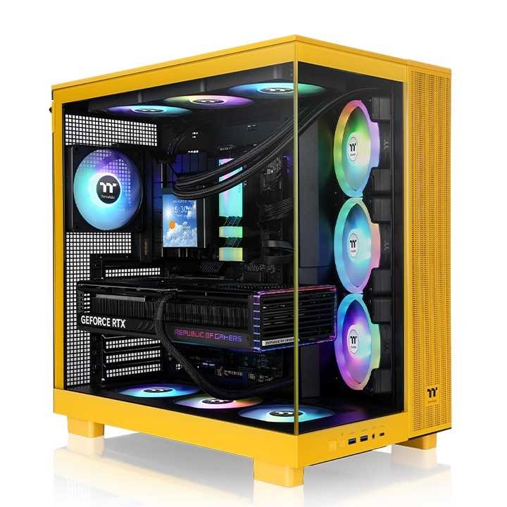 GABINETE THERMALTAKE 380 XL  X2 FAN ARGB X1 REVERSE FAN X3 BUMBLEBEE