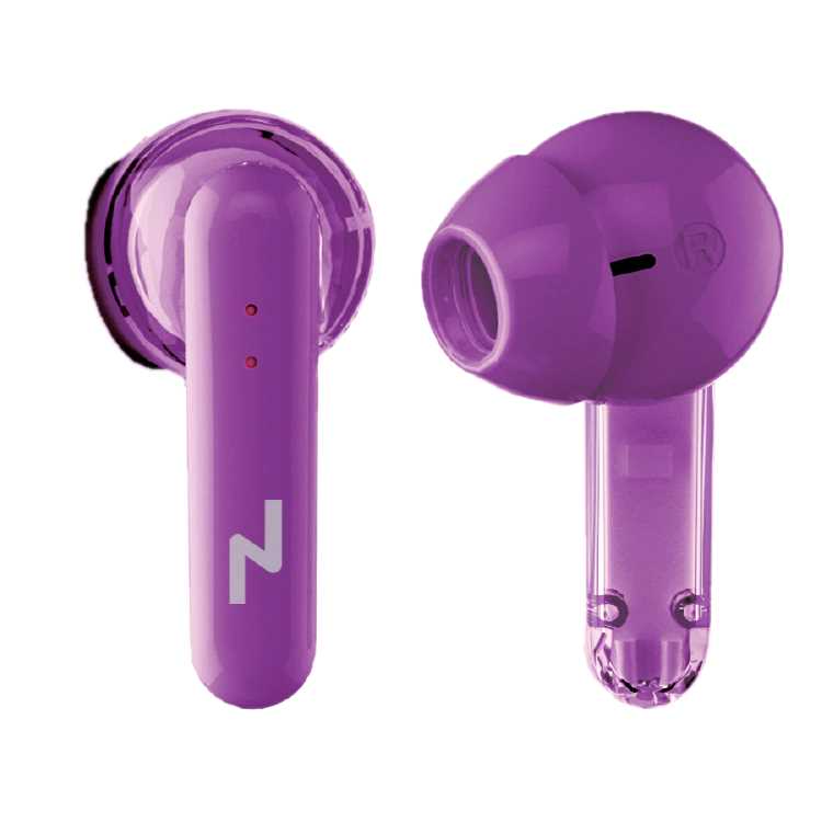 AURICULAR BT NOGANET BTWINS 35 VIOLETA TRANSPARENTE