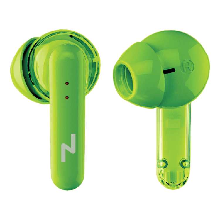 AURICULAR BT NOGANET BTWINS 35 VERDE TRANSPARENTE