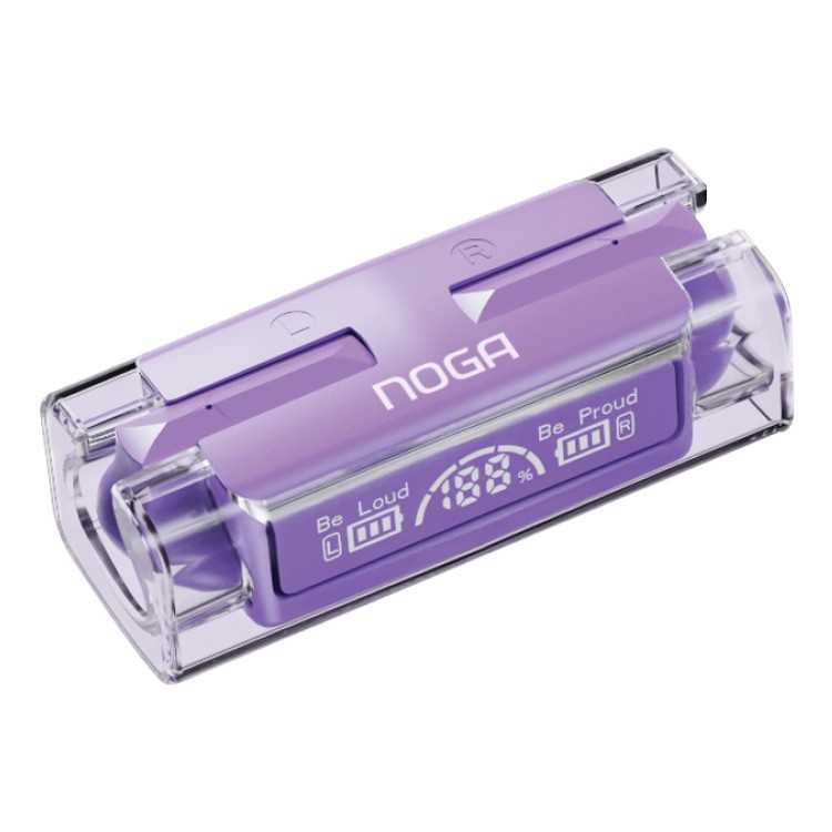AURICULAR BT NOGANET BTWINS 36 VIOLETA TRANSPARENTE