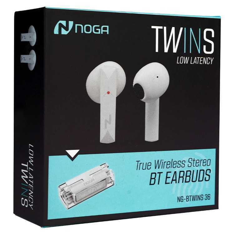 AURICULAR BT NOGANET BTWINS 36 VIOLETA TRANSPARENTE
