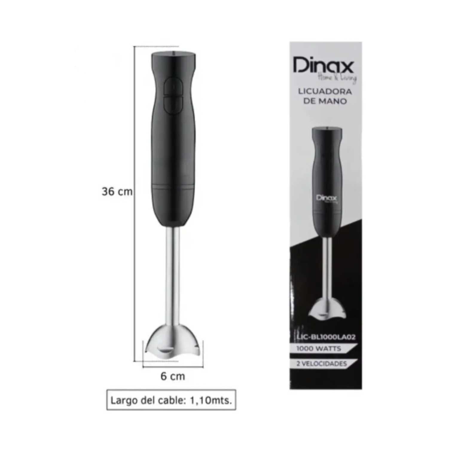 LICUADORA DE MANO DINAX MINIPIMER METAL