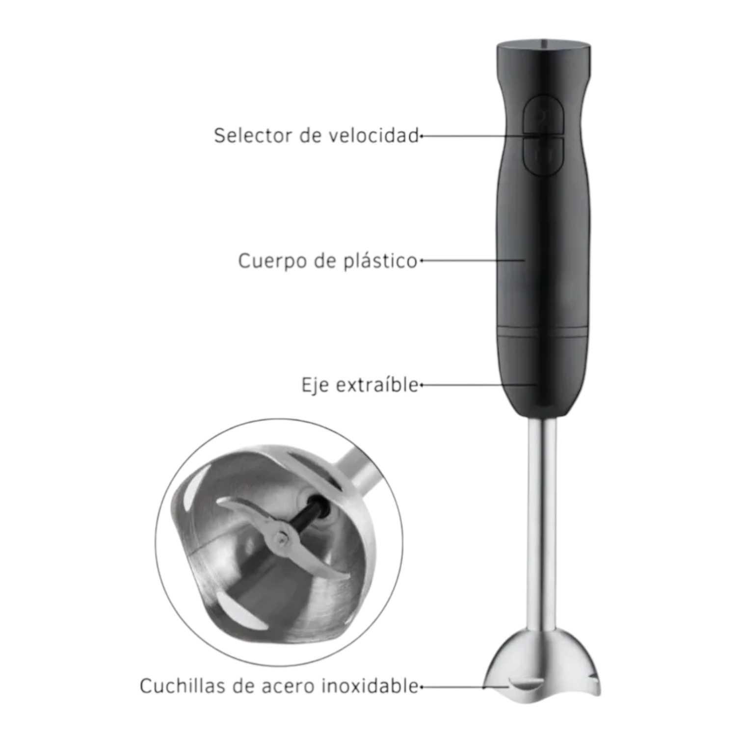 LICUADORA DE MANO DINAX MINIPIMER METAL
