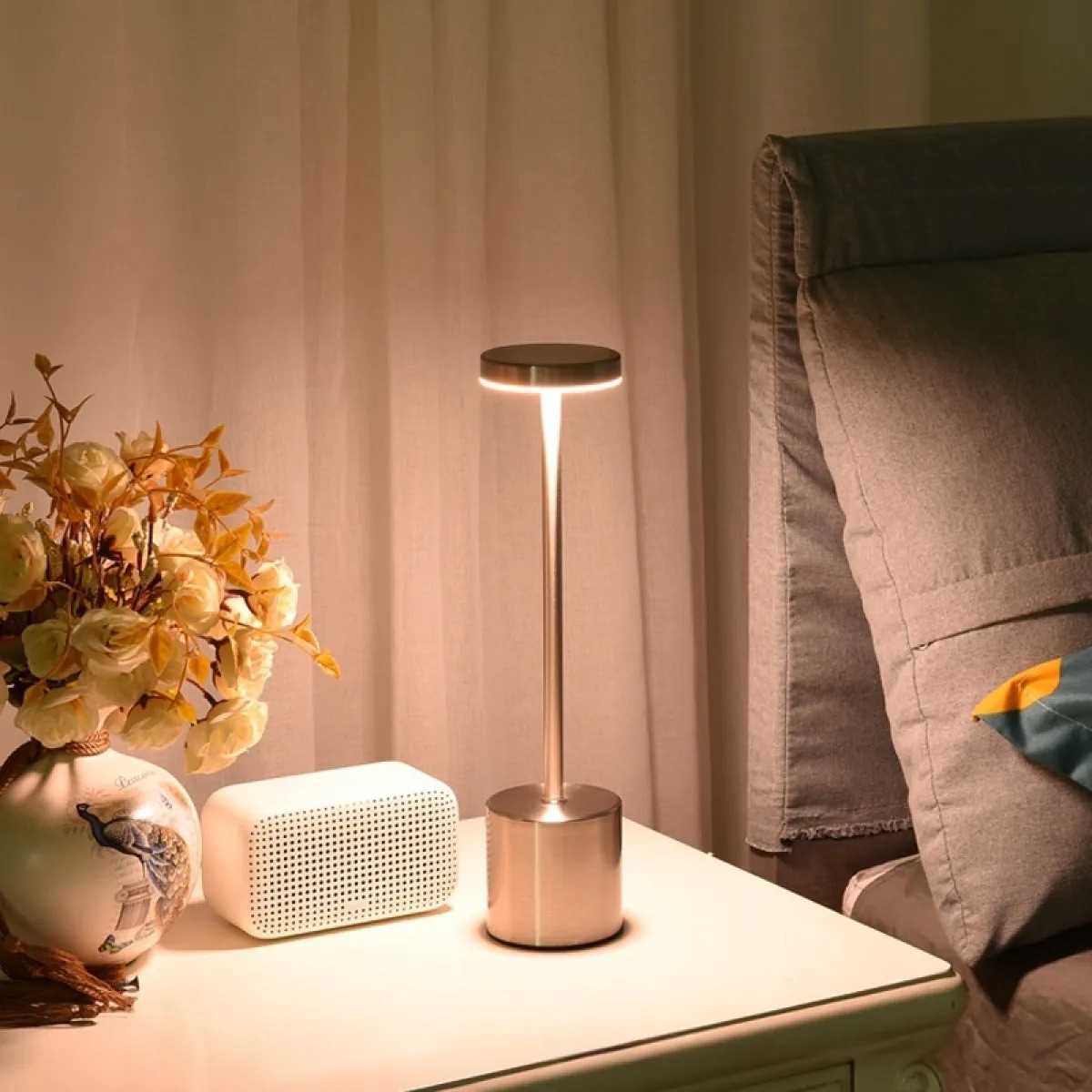 LAMPARA VELADOR LED DINAX XY10 (RECARGABLE)