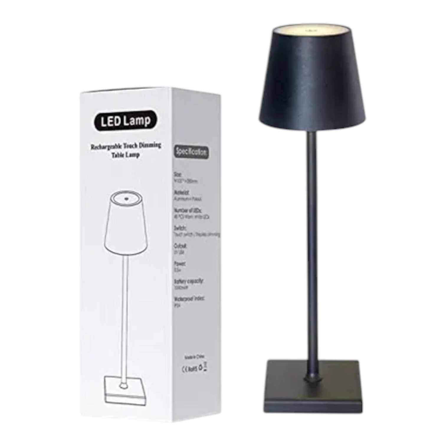 LAMPARA VELADOR LED DINAX ZY16 (RECARGABLE)