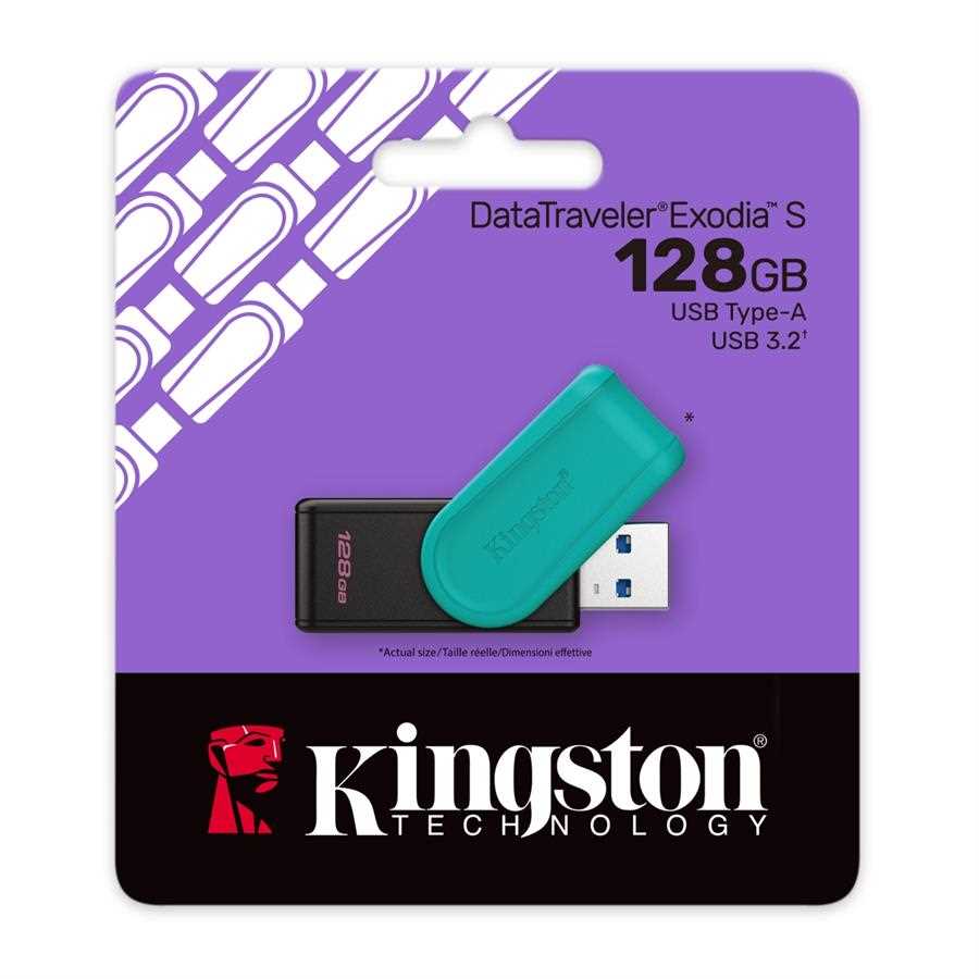 PENDRIVE 128GB 3.2 KINGSTON EXODIA S GEN 1