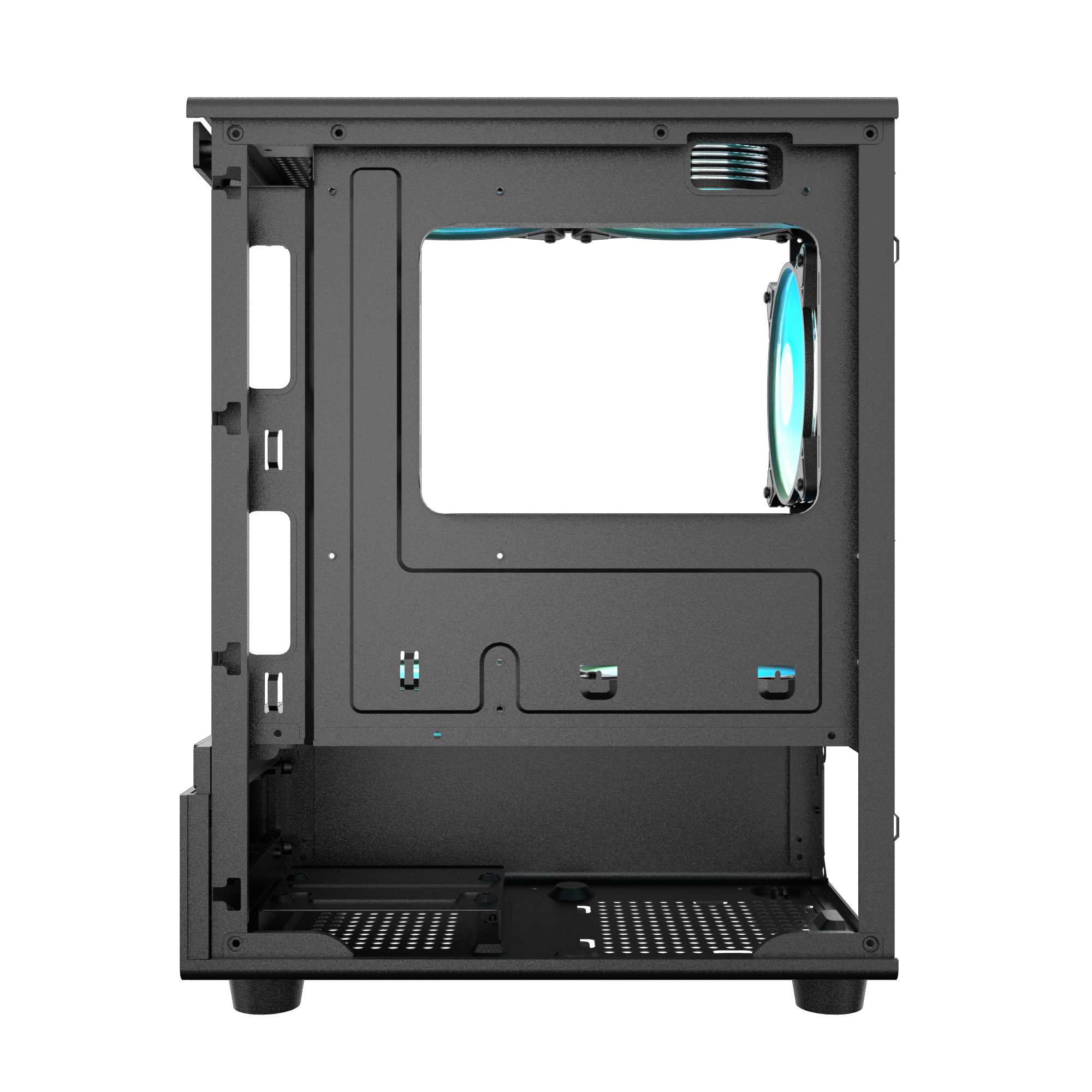 GABINETE LNZ P10 5 FANS ARGB FRONT/SIDE GLASS