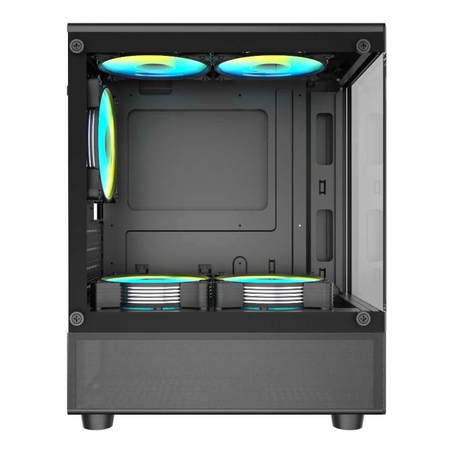 GABINETE LNZ P11 5 FANS ARGB MESH